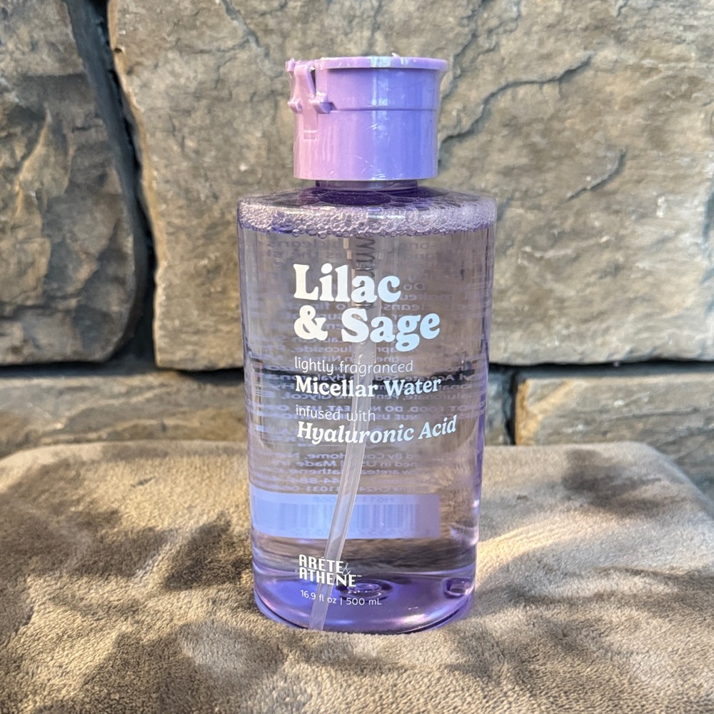 NEW- ARETE & ATHENE - lightly fragranced Lilac & Sage Micellar Water -